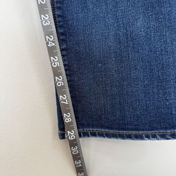 Gap Jeans Womens Size 29 Blue Real Straight Ripped Denim Pockets Zipper - Picture 5 of 6